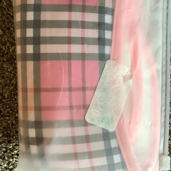 Castor Oil Pack Wrap Pink Plaid Set Reusable Washable & Comfortable Hook Loop - Picture 4 of 5